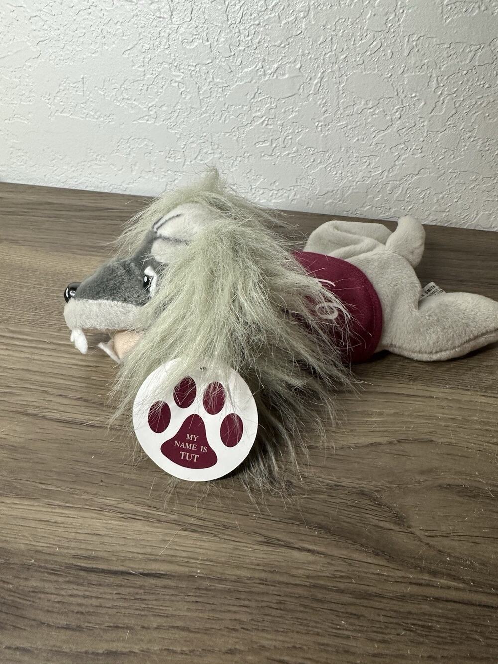 Southern Illinois Plush Mascot Saluki King Tut Basketball Beanbag Steven Smith